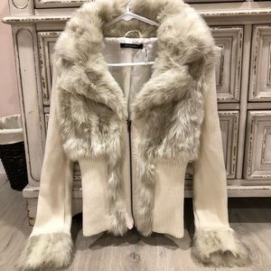 NWOT Dolce Cabo XS Faux Fur Jacket from Venus